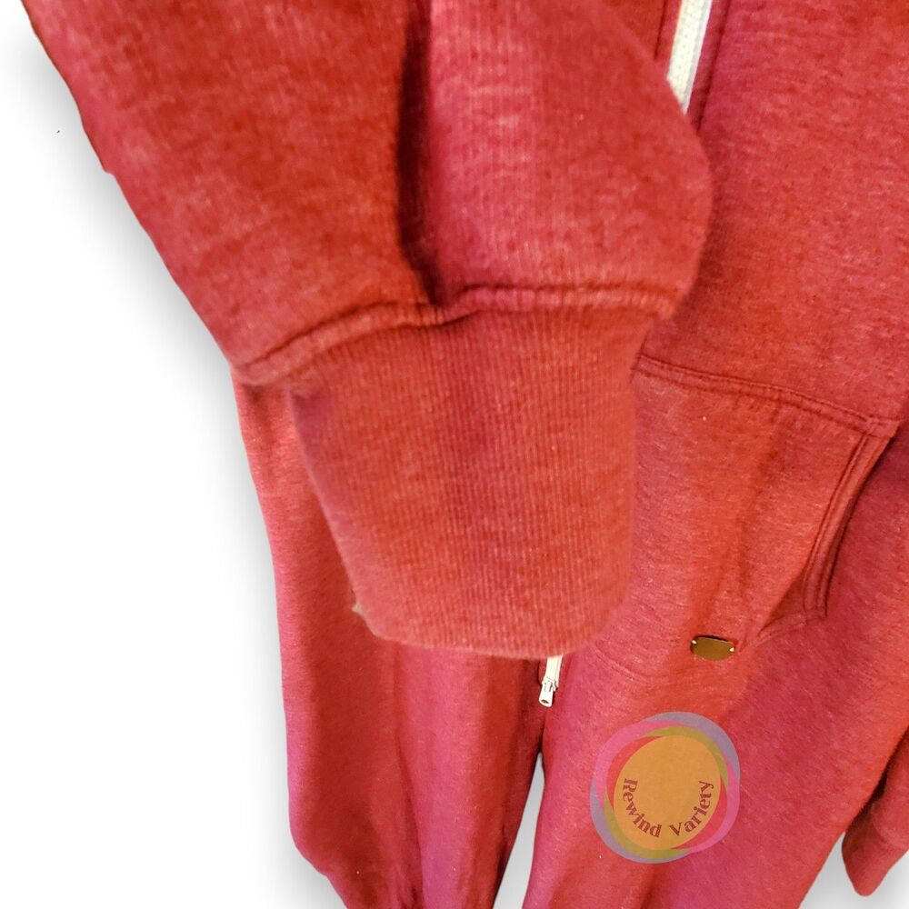 Tokyo Tigers Camerton Hooded Union Suit Mens M Claret Red Zip Jumpsuit One-Piece - Picture 10 of 16